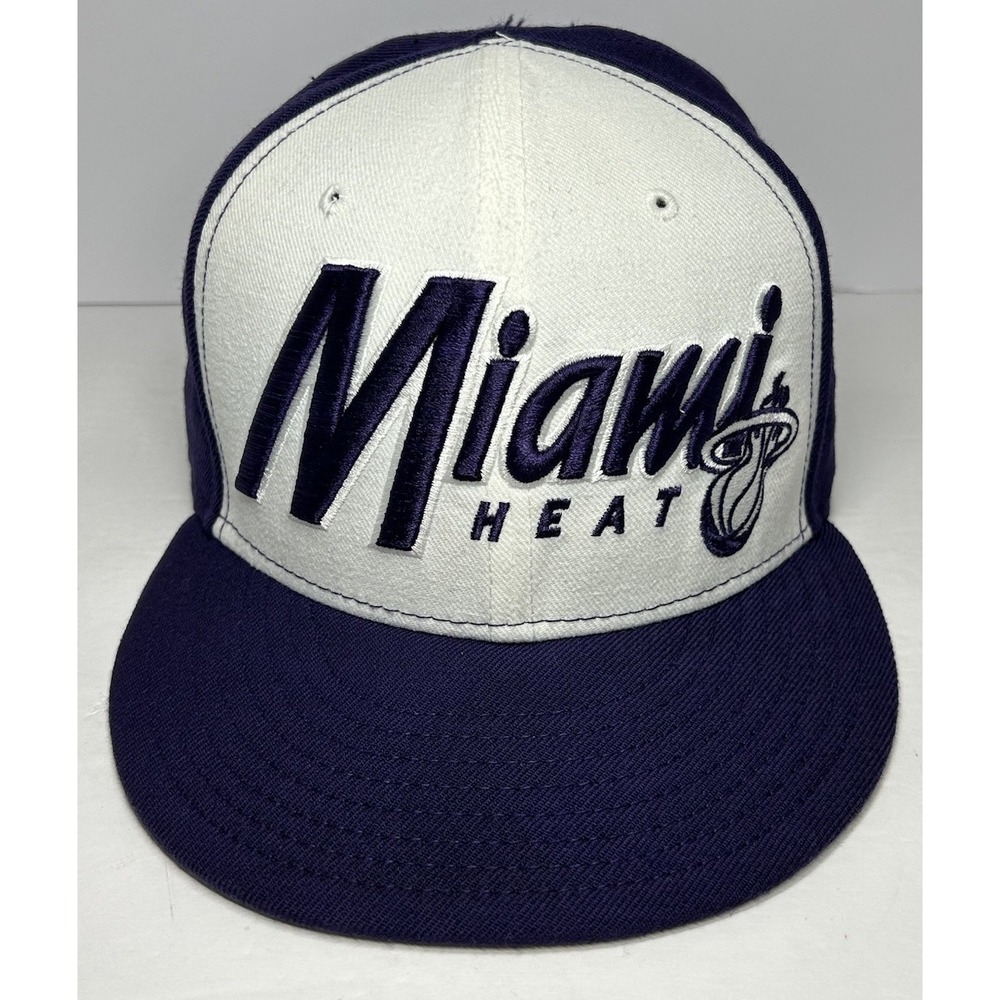 New Era NBA Miami Heat 9FIFTY Purple SnapBack Hat Unisex Adjustable HWC